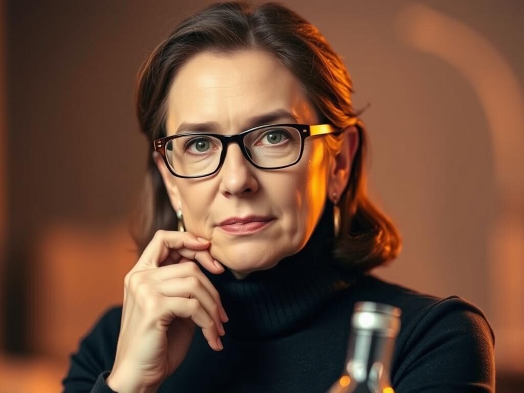 A portrait of Dr. Jo Furlan, a renowned expert in behavioral neuroscience. Set against a soft, blurred background, the subject's face is illuminated by warm, directional lighting, capturing the intensity of their gaze and the depth of their intellectual curiosity. The subject's hands are visible, suggesting a contemplative pose, perhaps holding a scientific instrument or research materials. The overall composition conveys a sense of authority, expertise, and a dedication to the pursuit of knowledge in the field of the human mind and behavior.
